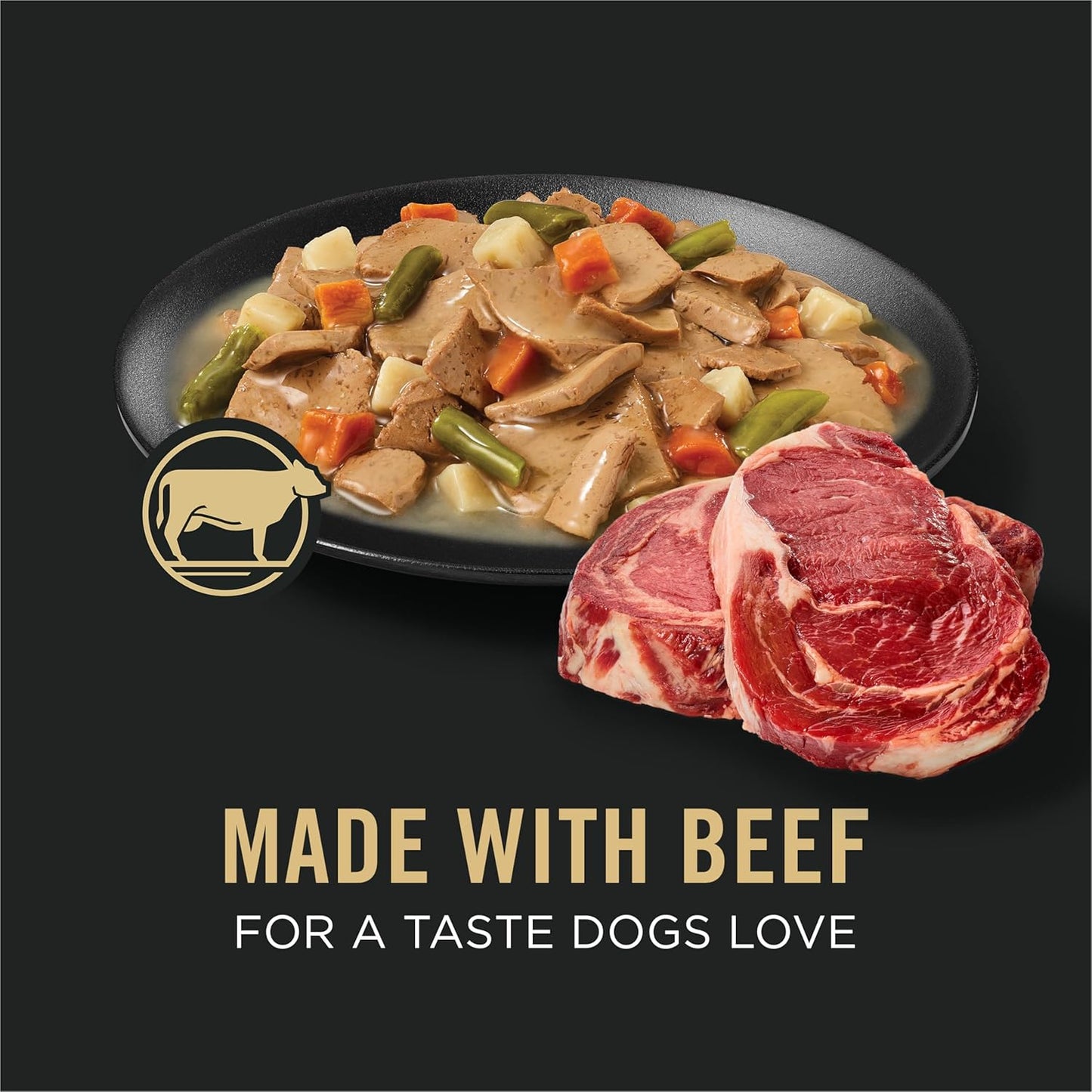 Complete Essentials, Beef and Vegetables Entree in Wet Dog Food Gravy - (Pack of 12) 13 Oz. Cans