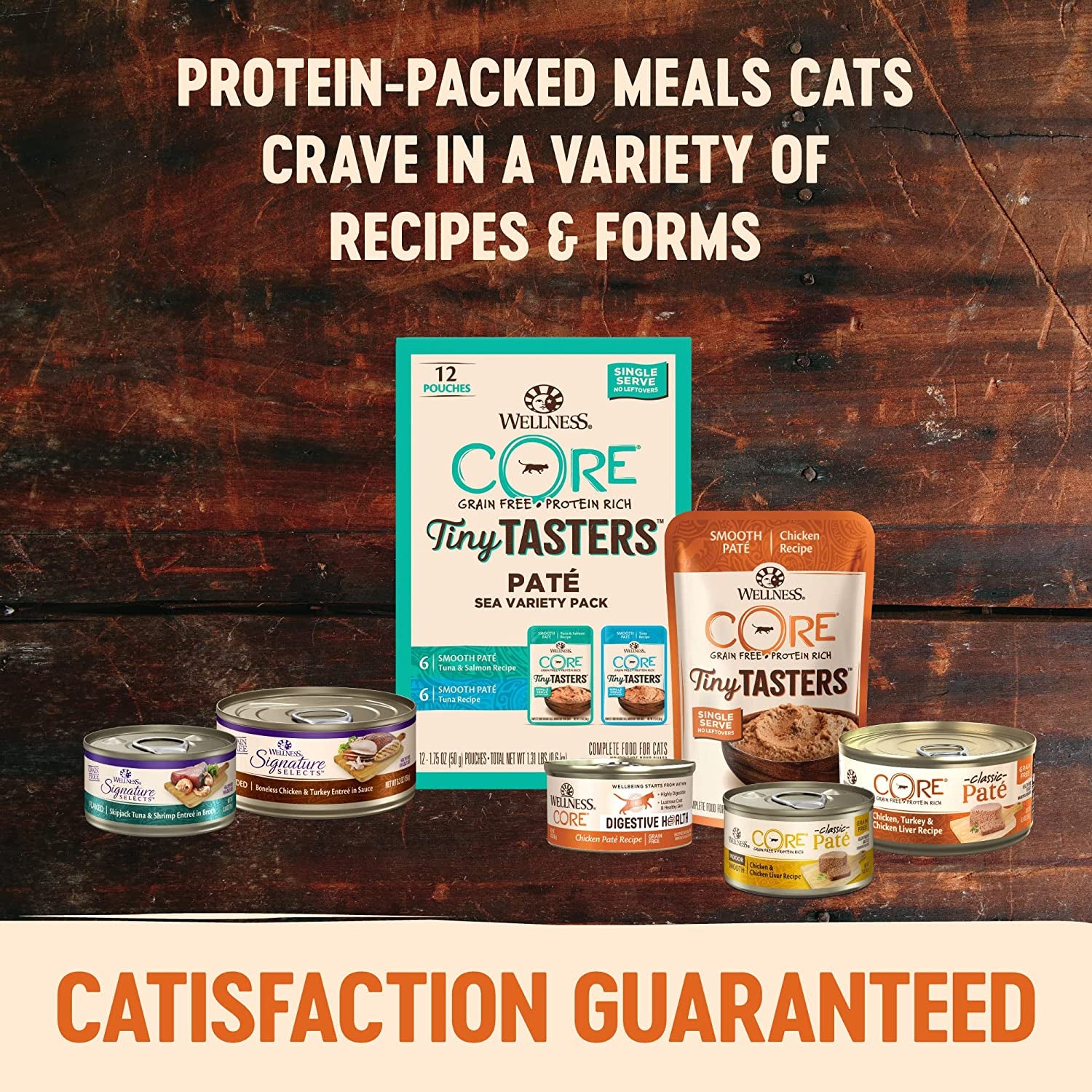 CORE Signature Selects Chunky Adult Wet Cat Food, Natural, Protein-Rich, Grain Free, 2.8 Ounce, 12 Pack (Chicken & Salmon)