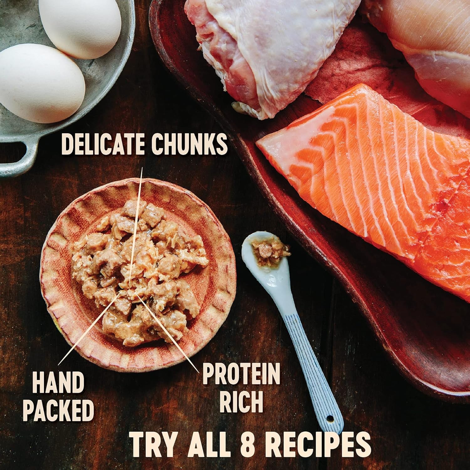 CORE Signature Selects Chunky Adult Wet Cat Food, Natural, Protein-Rich, Grain Free, 2.8 Ounce, 12 Pack (Chicken & Salmon)