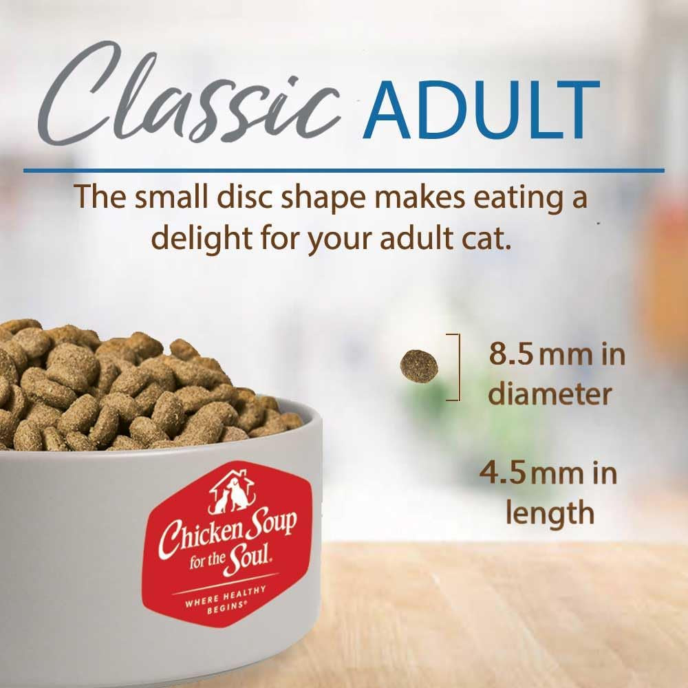 Classic Dry Adult Cat Food, Chicken & Brown Rice Recipe, 12 Pound Bag | Soy, Corn & Wheat Free, No Artificial Flavors or Preservatives